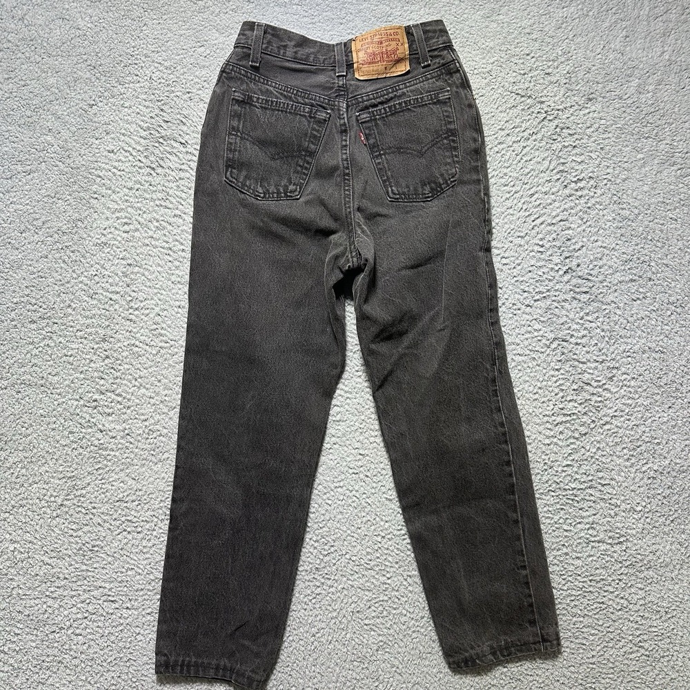 Vintage Levis‎ Jeans 17501-0651 Womens 3 M Black Denim Button Fly Made In USA